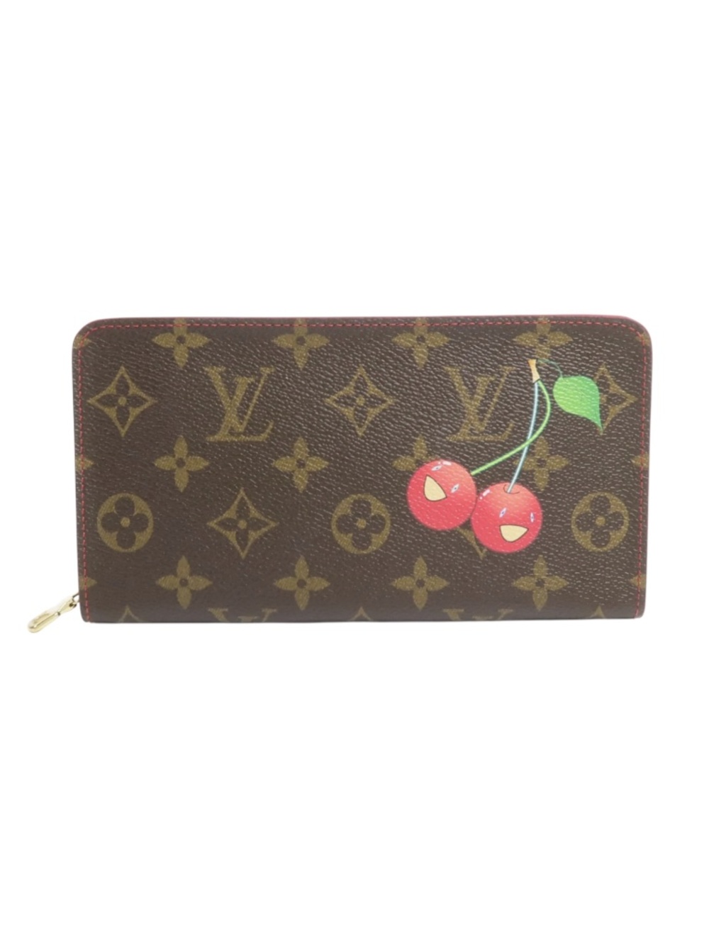 Louis Vuitton x TM Monogram Cherry Porte Monnaie Zip Wallet